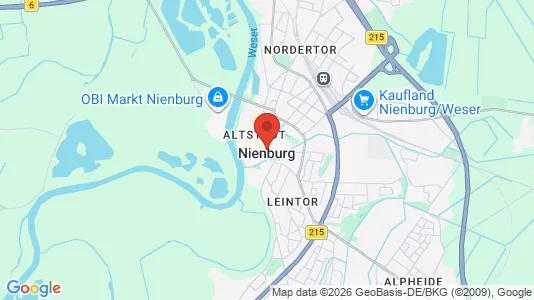 Apartments for rent i Nienburg/Weser - kort over placeringen
