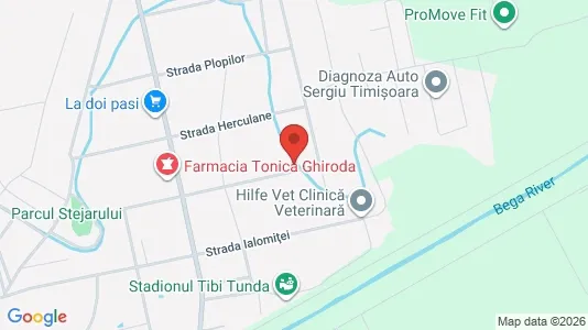 Apartments for rent i Ghiroda - kort over placeringen