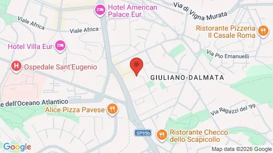 Apartments for rent i Roma Municipio IX – EUR - kort over placeringen