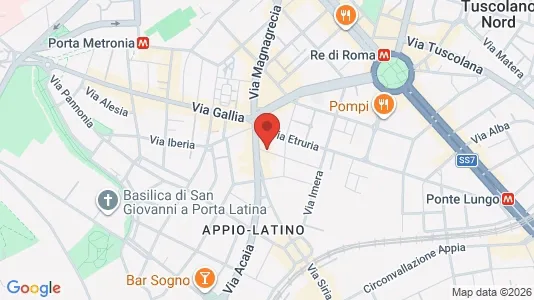 Apartments for rent i Roma Municipio VII – Appio-Latino/Tuscolano/Cinecittà - kort over placeringen