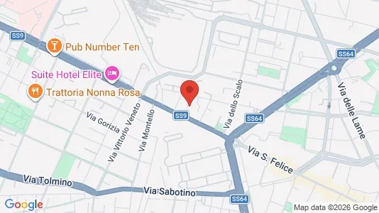 Apartments for rent i Bologna - kort over placeringen