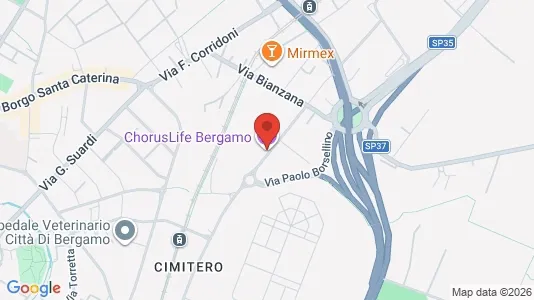 Apartments for rent i Bergamo - kort over placeringen