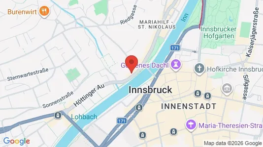 Apartments for rent i Innsbruck - kort over placeringen