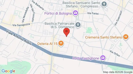 Apartments for rent i Bologna - kort over placeringen