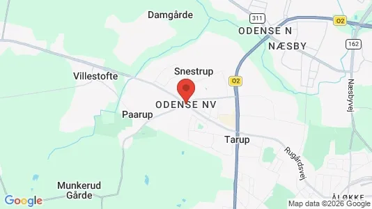 Houses for rent i Odense NV - kort over placeringen