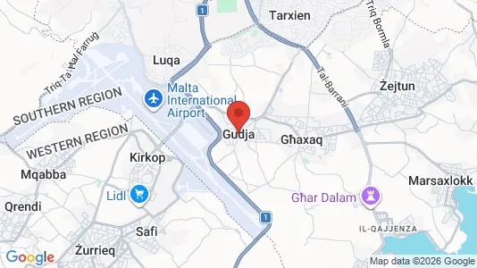 Apartments for rent i Il-Gudja - kort over placeringen