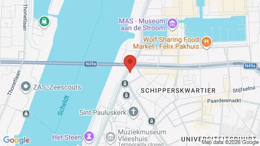 Apartments for rent i Stad Antwerp - kort over placeringen