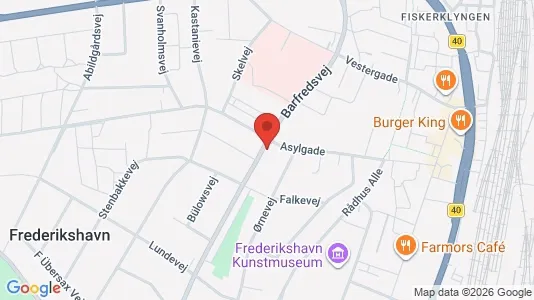 Apartments for rent i Frederikshavn - kort over placeringen
