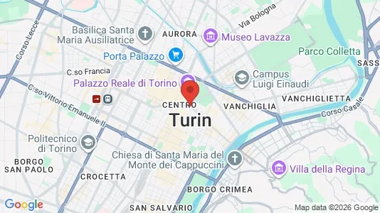 Apartments for rent i Turin - kort over placeringen