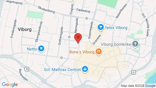Apartments for rent i Viborg - kort over placeringen