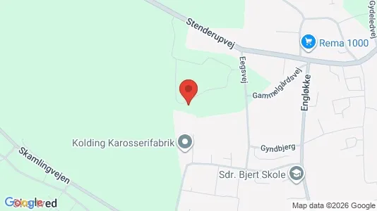Apartments for rent i Kolding - kort over placeringen