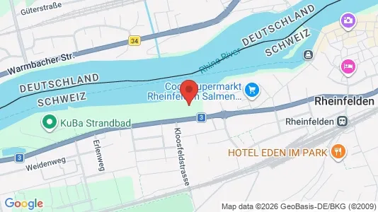 Apartments for rent i Rheinfelden - kort over placeringen