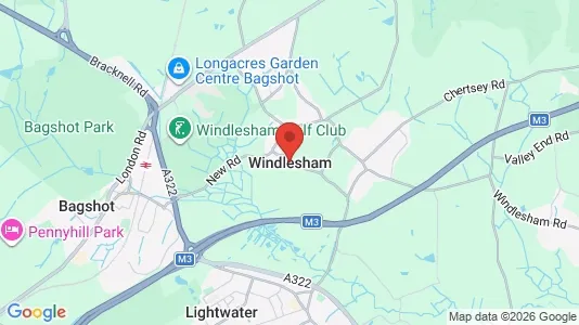 Apartments for rent i Windlesham - Surrey - kort over placeringen