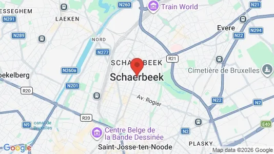 Apartments for rent i Brussels Schaarbeek - kort over placeringen