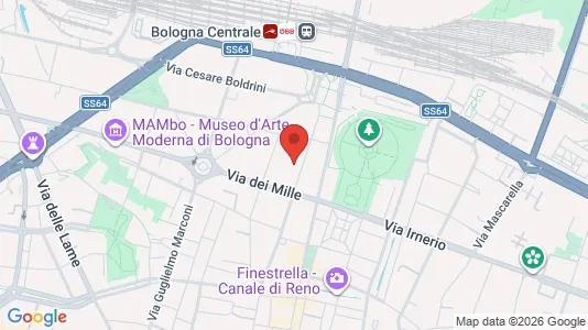 Apartments for rent i Bologna - kort over placeringen