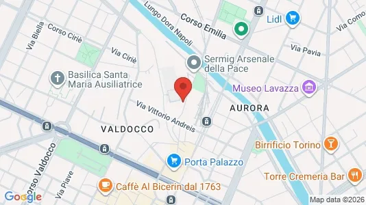 Apartments for rent i Turin - kort over placeringen