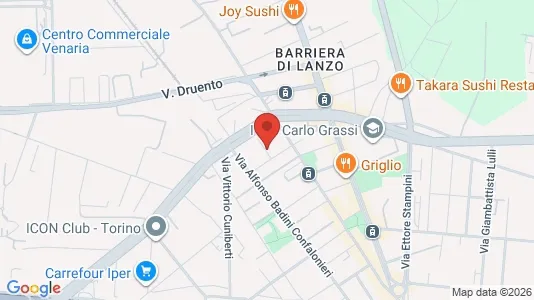 Apartments for rent i Turin - kort over placeringen
