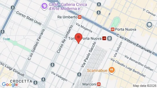 Apartments for rent i Turin - kort over placeringen