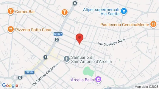 Apartments for rent i Padua - kort over placeringen