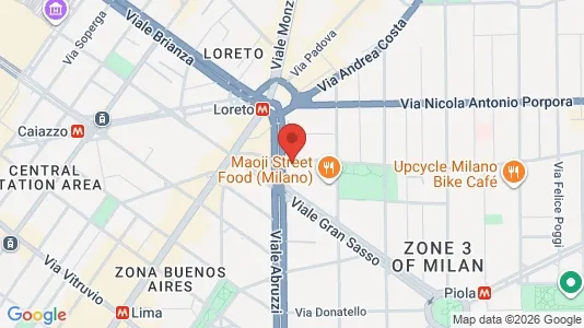 Apartments for rent i Milano Zona 3 - Porta Venezia, Città Studi, Lambrate - kort over placeringen