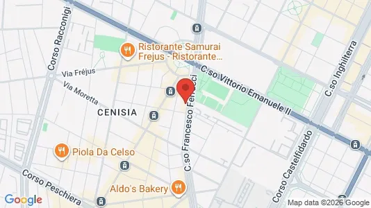 Rooms for rent i Turin - kort over placeringen