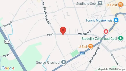 Apartments for rent i Geel - kort over placeringen