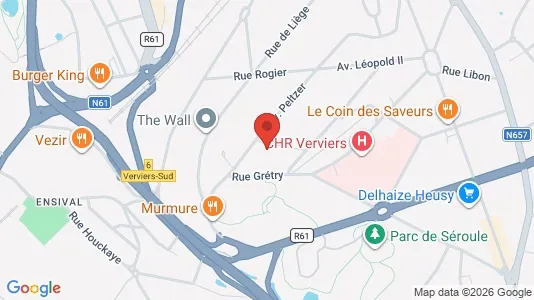 Apartments for rent i Verviers - kort over placeringen