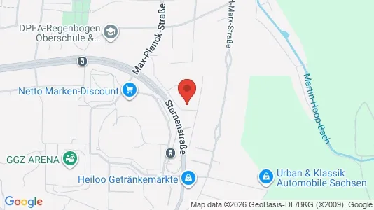 Apartments for rent i Zwickau - kort over placeringen
