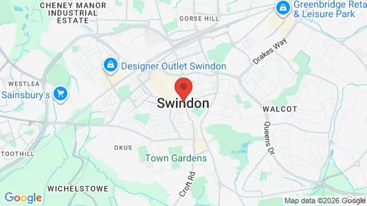 Houses for rent i Swindon - Wiltshire - kort over placeringen