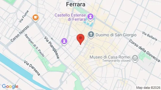 Rooms for rent i Ferrara - kort over placeringen