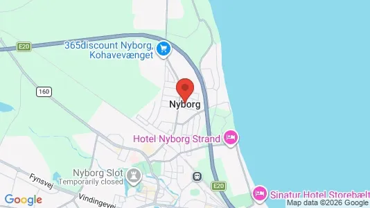 Houses for rent i Nyborg - kort over placeringen