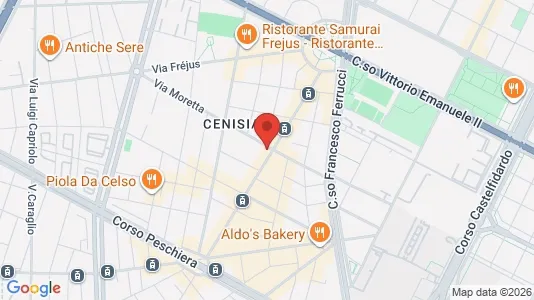 Rooms for rent i Turin - kort over placeringen