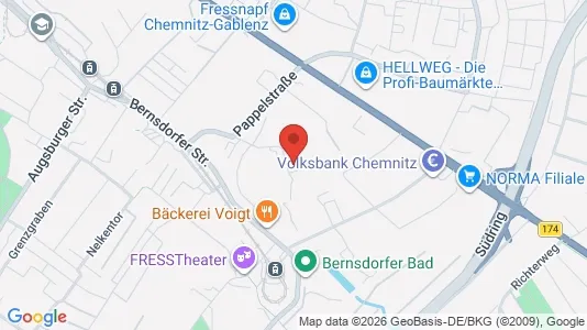 Apartments for rent in Chemnitz - Photo from Google Street View