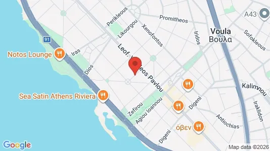 Apartments for rent i Glyfada - kort over placeringen