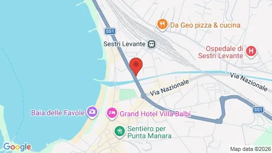 Apartments for rent i Casarza Ligure - kort over placeringen