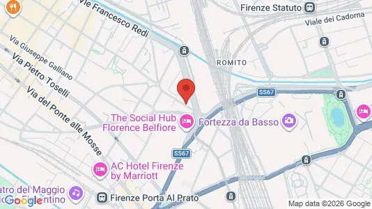 Apartments for rent i Florence - kort over placeringen