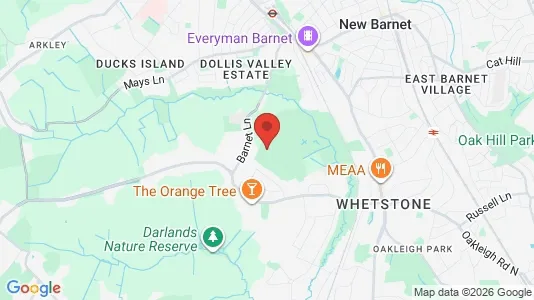 Apartments for rent i London N20 - kort over placeringen
