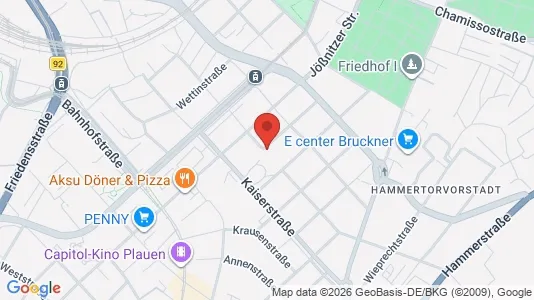Apartments for rent i Vogtlandkreis - kort over placeringen