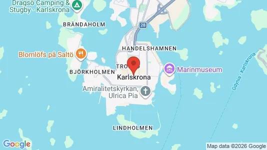 Rooms for rent in Karlskrona - Photo from Google Street View