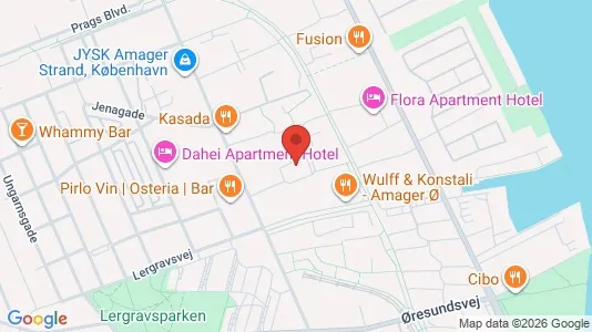 Apartments for rent i Copenhagen S - kort over placeringen
