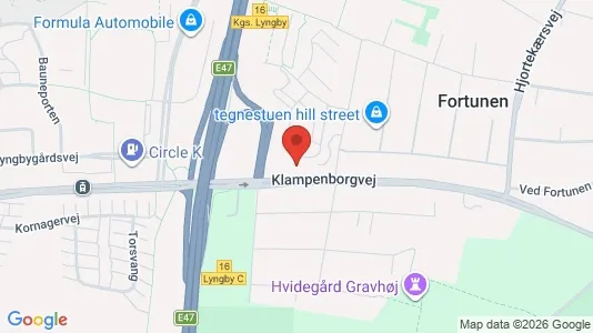 Apartments for rent i Kongens Lyngby - kort over placeringen