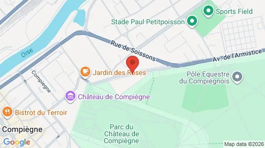 Apartments for rent i Compiègne - kort over placeringen