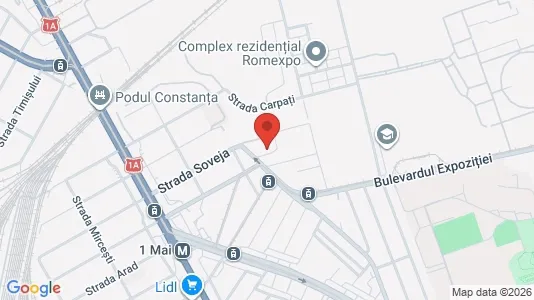 Apartments for rent i Bucharest - Sectorul 1 - kort over placeringen