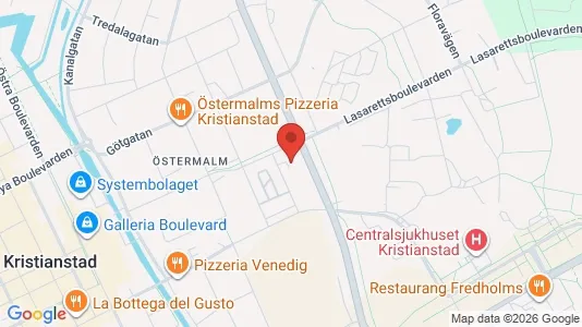Apartments for rent i Kristianstad - kort over placeringen