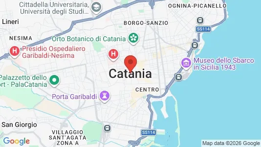 Houses for rent i Catania - kort over placeringen