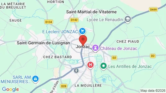 Apartments for rent in Jonzac - Photo from Google Street View