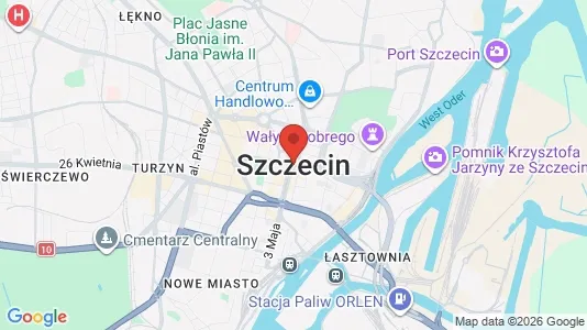Houses for rent i Szczecin - kort over placeringen
