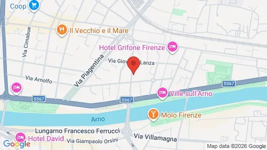 Apartments for rent i Florence - kort over placeringen