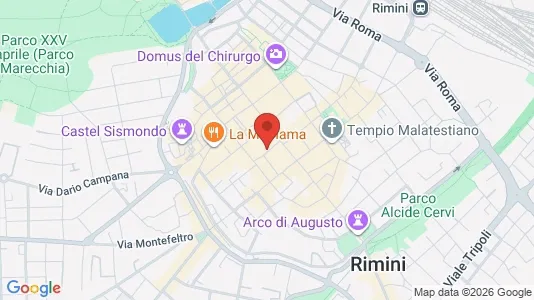 Apartments for rent i Rimini - kort over placeringen