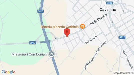 Apartments for rent i Bagnolo del Salento - kort over placeringen